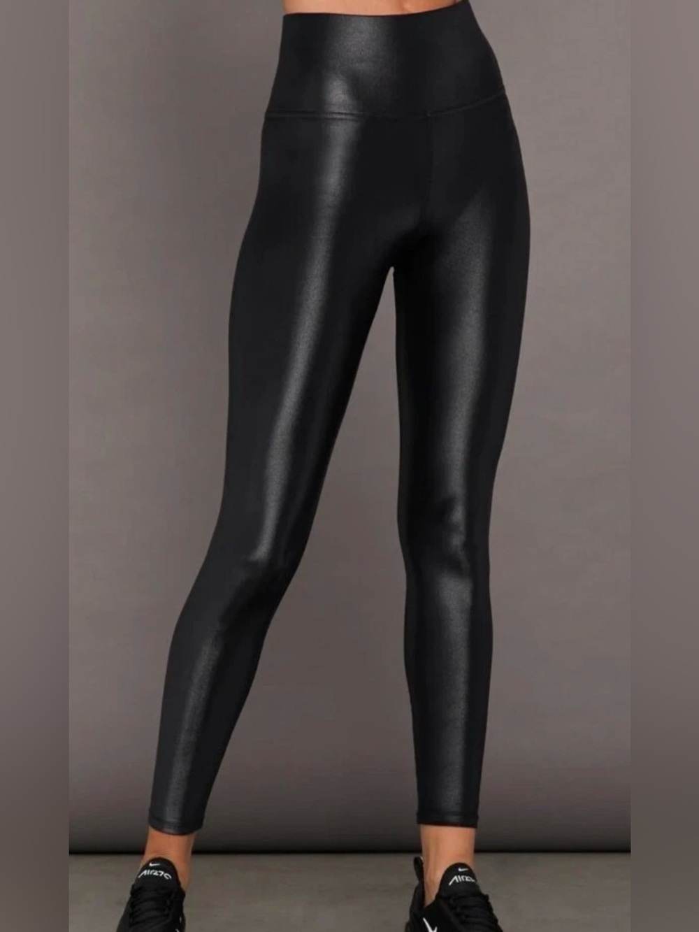 NWOT Carbon38 High Rise Leggings Black Takara Liquid Shine Athletic Womens XS